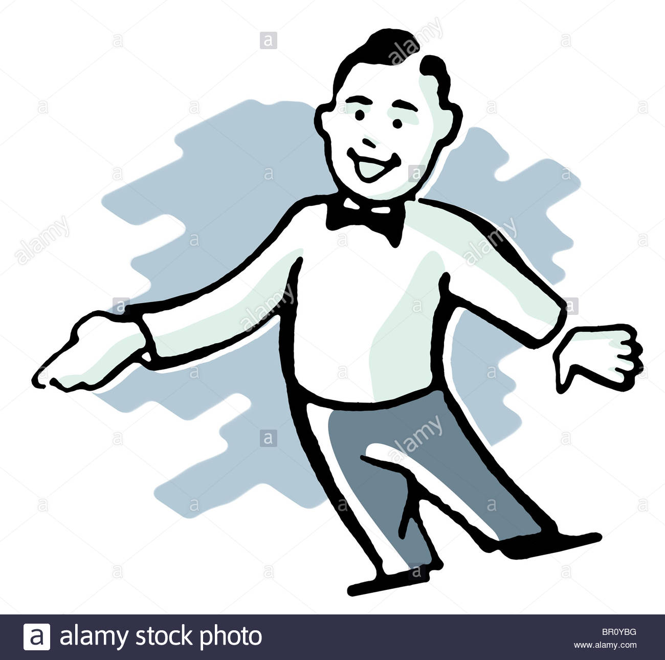 1300x1289 A Cartoon Style Drawing Of A Man Dressed In A Lounge Suit Pointing