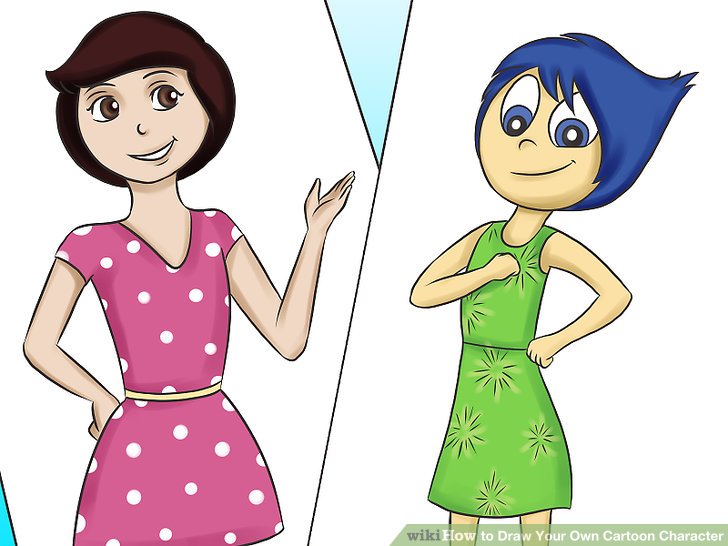 728x546 How To Draw Your Own Cartoon Character (With Pictures)