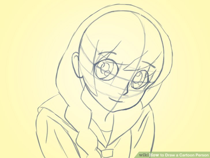 728x546 How To Draw A Cartoon Person 14 Steps (With Pictures)