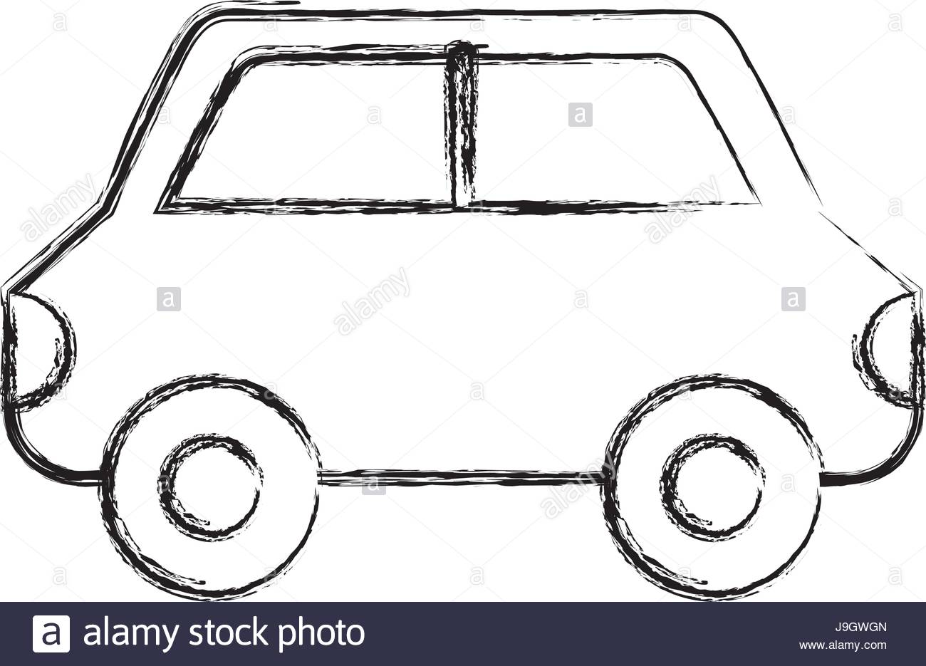 1300x935 Sketch Draw Car Cartoon Stock Vector Art Amp Illustration, Vector
