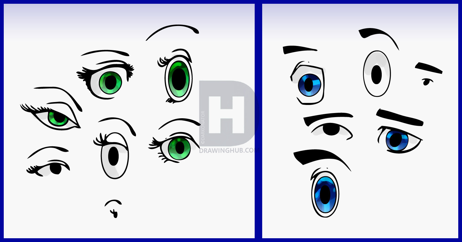 1600x837 Drawing Cartoon Eyes How To Draw Cartoon Eyes, Stepstep, Drawing