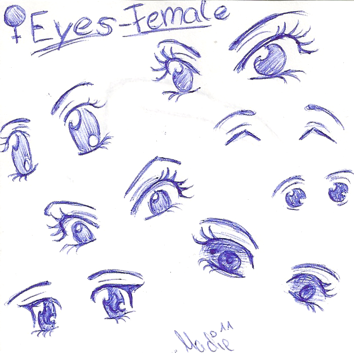 700x698 My 7 Favourite Ways To Draw Female Cartoon Eyes By Madiedraws