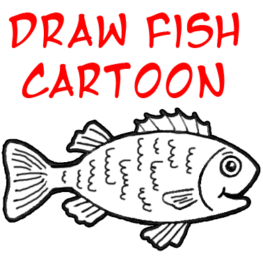 378x378 Drawing A Cartoon Fish With Easy Sketching Instructions