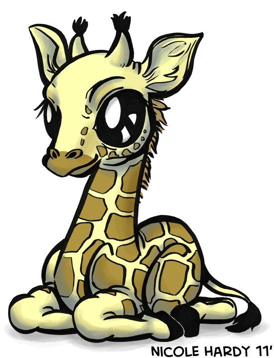 550x718 Cute Pics Cartoon Tattoos Baby Giraffes And Gi Me