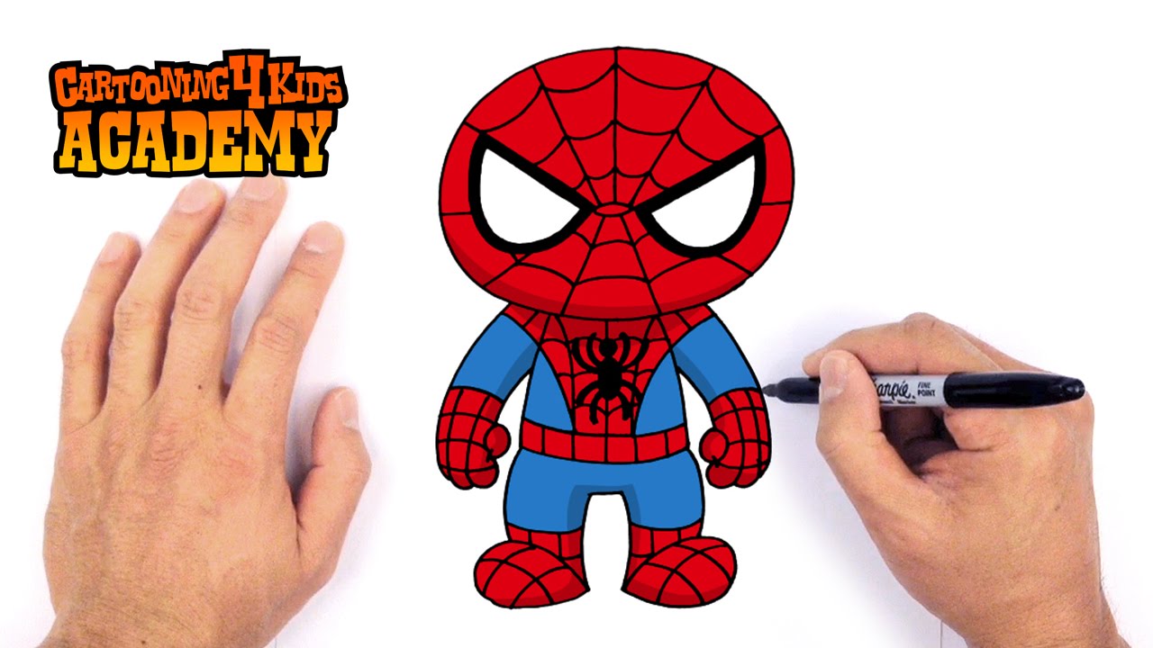 1280x720 How To Draw Spiderman Art For Beginners