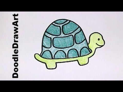 480x360 Drawing How To Draw Cartoon Turtle
