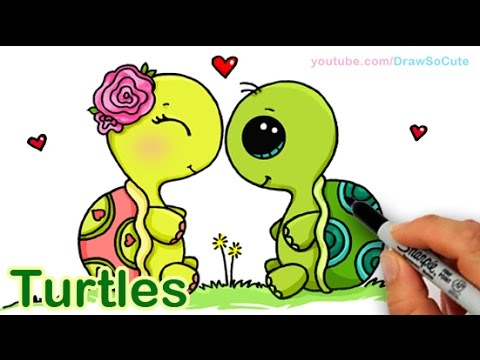 480x360 How To Draw Turtles Sweet And Cute Step By Step