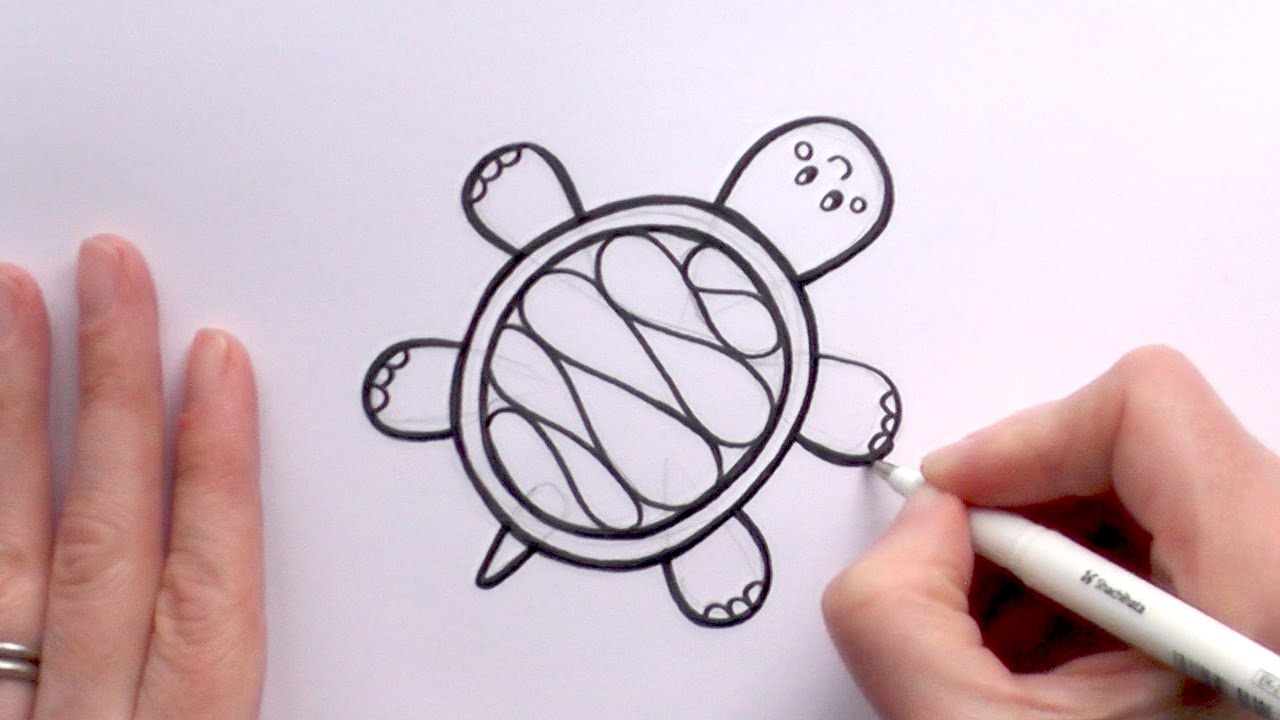 1280x720 How To Draw A Cartoon Turtle
