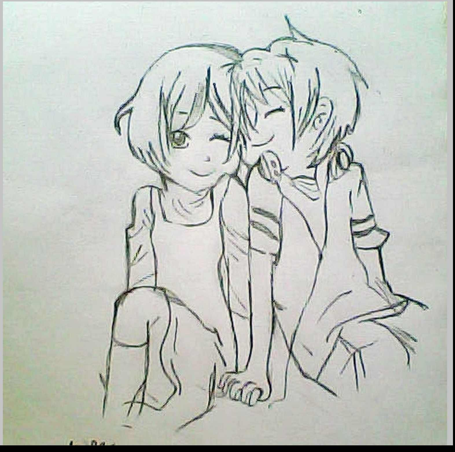 1573x1564 Cartoon Love Drawings Pencil Drawings Of Anime Couples In Love