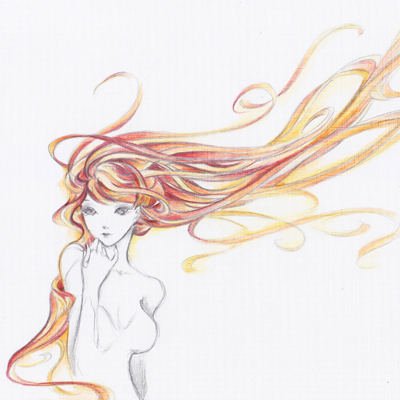 400x400 How To Draw A Long Haired Character Portrait With Color Pencils