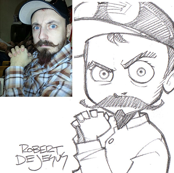 605x602 This Artist Turns Strangers Into Anime Characters Bored Panda