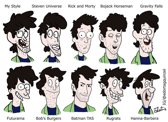 700x511 Illustrators Reimagine Their Art With Famous Cartoon Styles