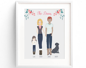 340x270 Family Drawing Etsy