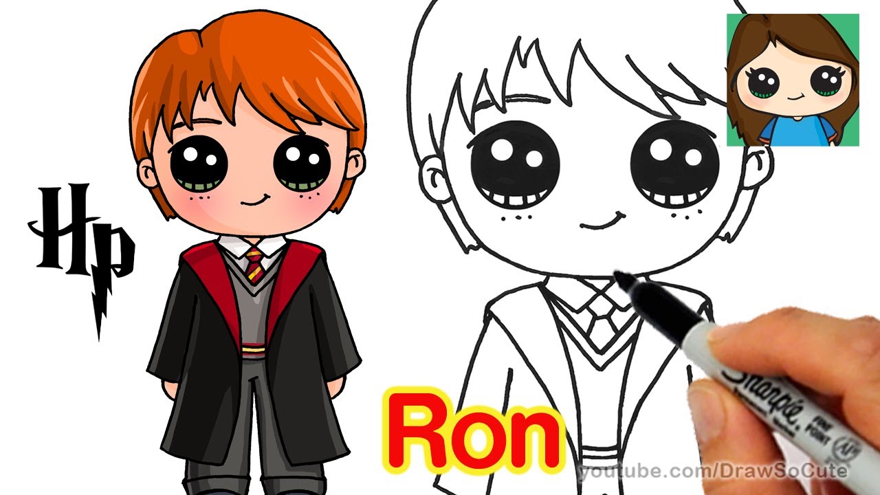 1280x720 How To Draw Ron Weasley Easy Harry Potter Art And Drawing
