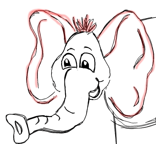 500x460 How To Draw Cartoon Elephants African Animals Step By Step