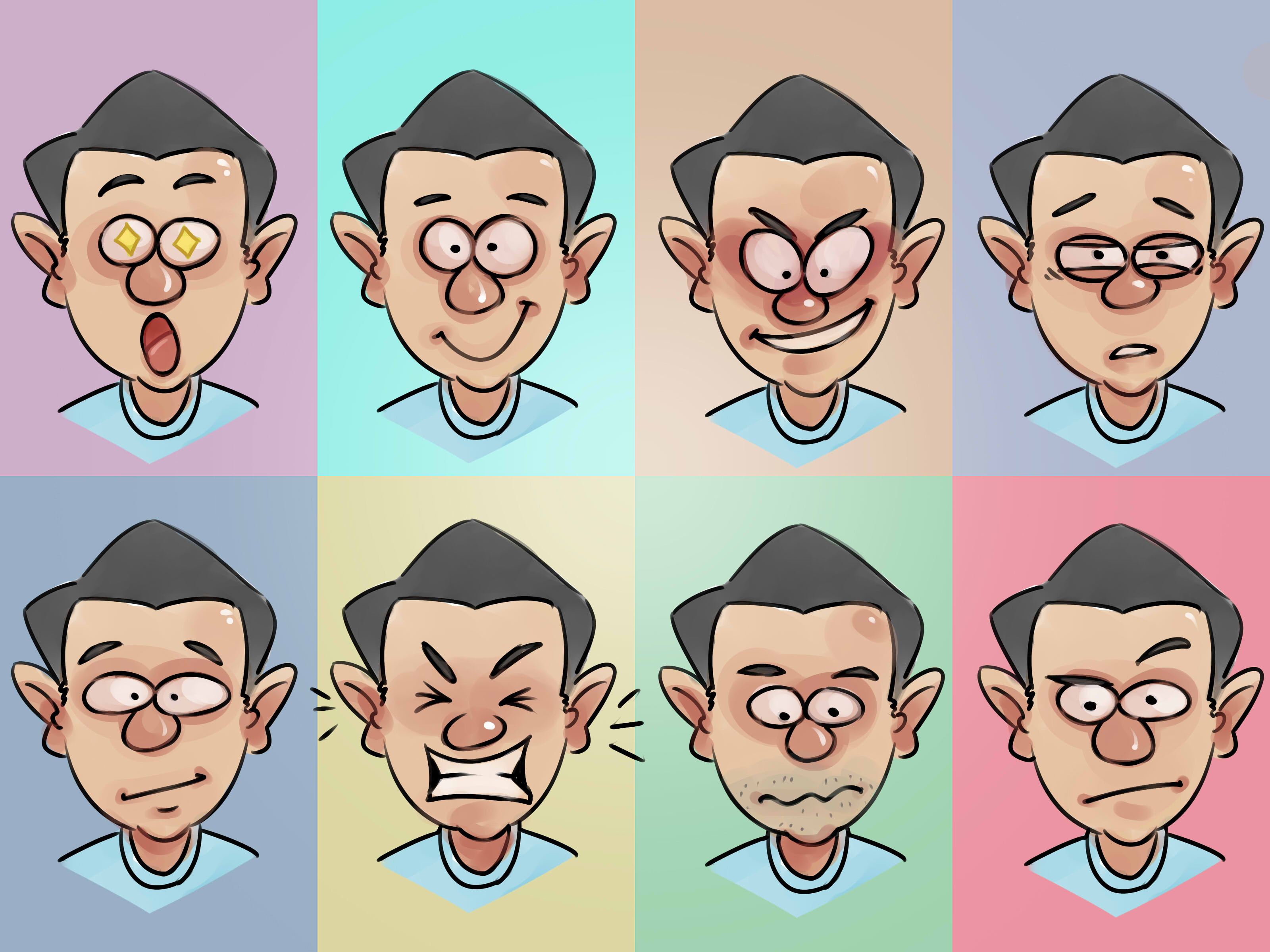 3200x2400 How To Draw A Cartoon Face (Emotions) 3 Steps (With Pictures)