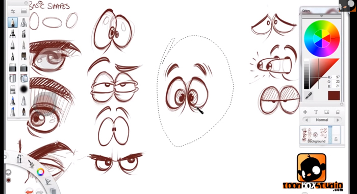 700x380 How To Draw Cartoon Eyes