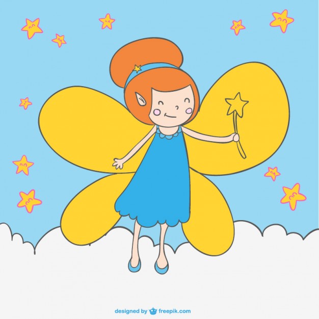 626x626 Cartoon Fairy Magic Wand Drawing Vector Free Download