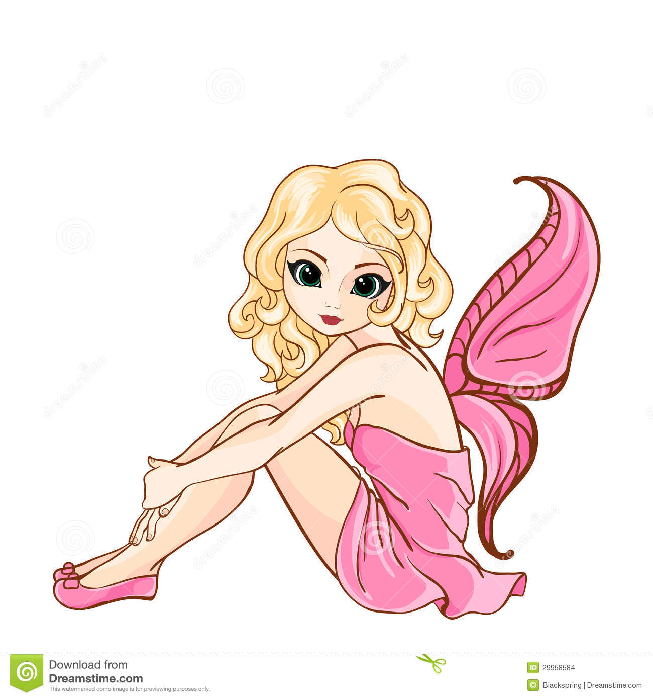 1300x1390 Little Cartoon Fairy Cartoon Design, Pink