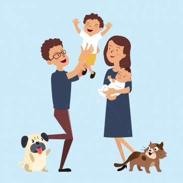 368x368 Family Drawing Cartoon Free Vector Download (100,187 Free Vector