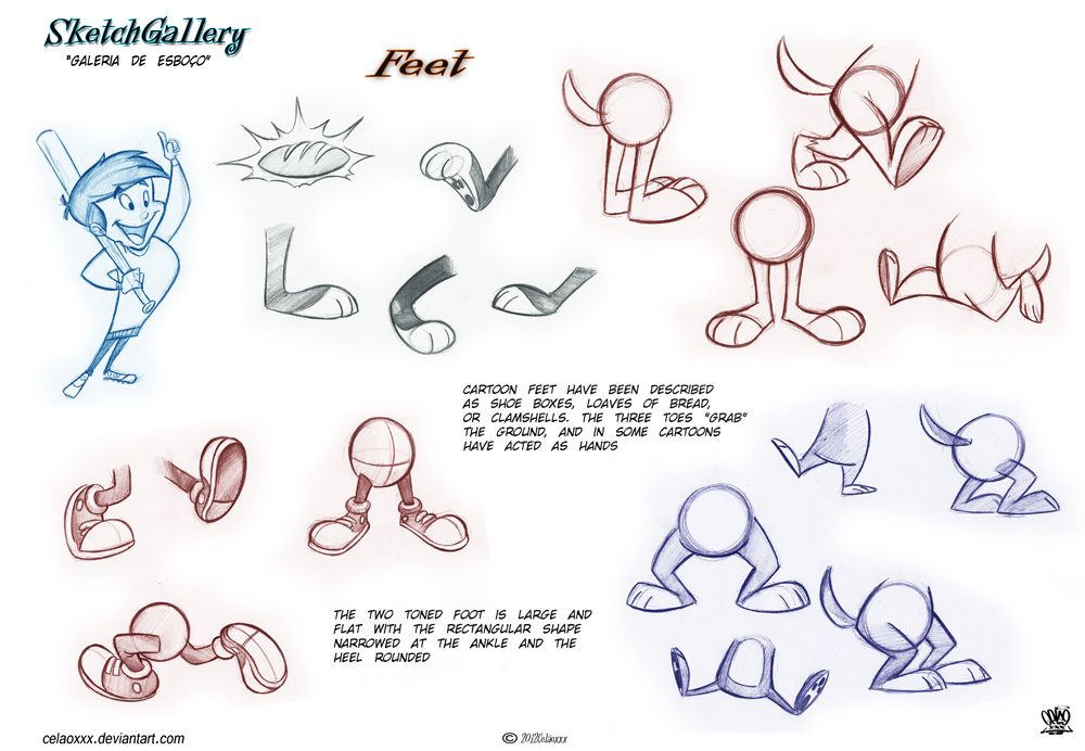 1000x692 How To Draw Feet Cartoon By On @
