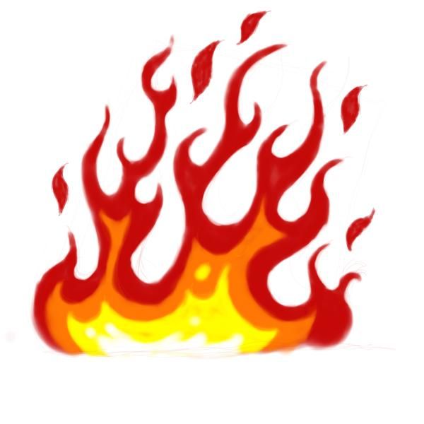 600x600 Cartoon Fire Flames Clipart Panda
