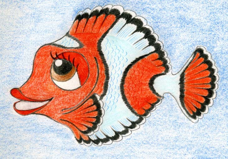731x508 Original Cartoon Fish Drawing