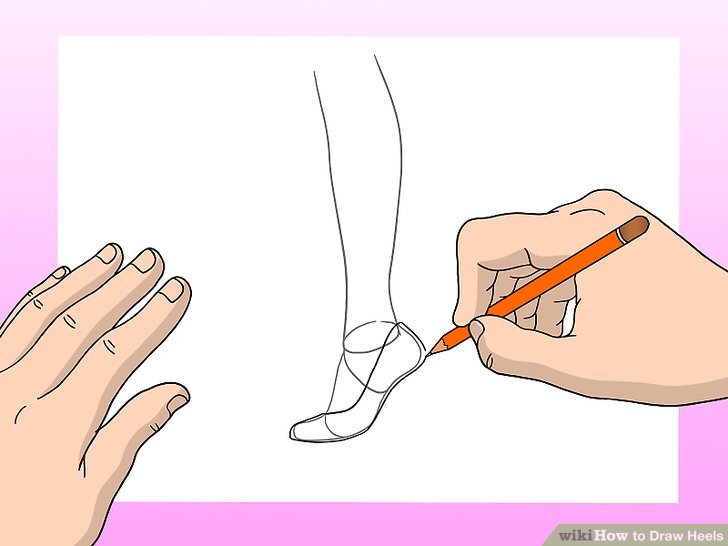728x546 How To Draw Heels 9 Steps (With Pictures)