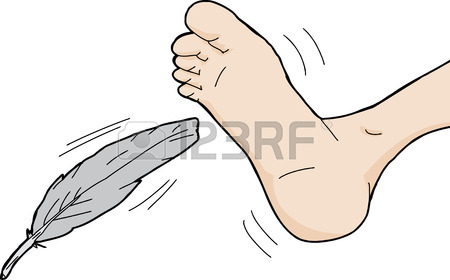 450x280 Single Isolated Foot Bottom Cartoon On White Background Royalty