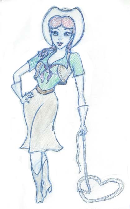 419x674 Slue Foot Sue Costume Drawing By Quinzel Creations