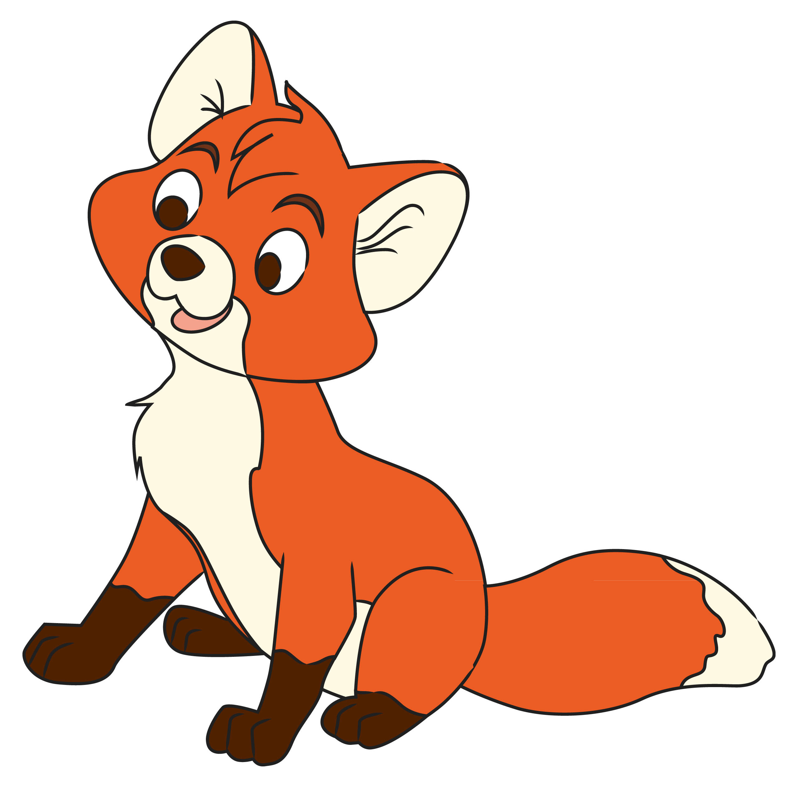 2558x2521 Fox Cartoon Drawing Drawn Fox Cartoon Fox
