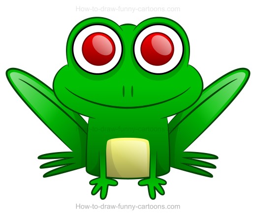 520x441 To Draw A Cartoon Frog