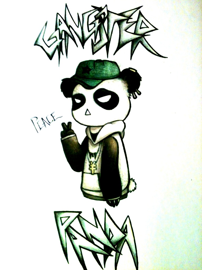 768x1024 Gangster Panda By Clockworkpieces