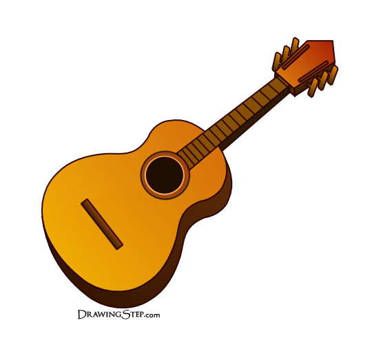 540x500 Guitar Drawing