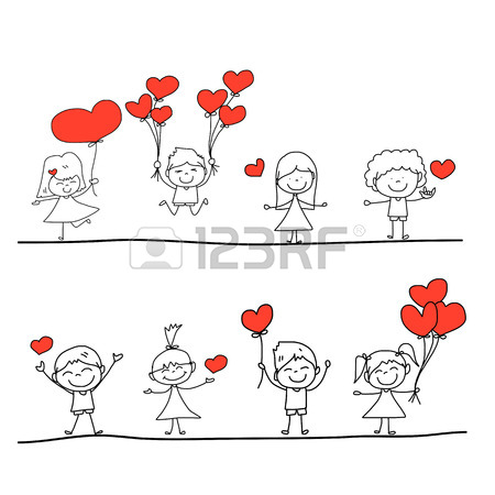450x450 Cartoon Hand Drawn Love Character Royalty Free Cliparts, Vectors