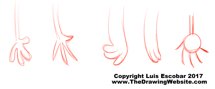 718x299 Simple Cartoon Hands The Drawing Website