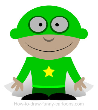 326x367 A Superhero Cartoon