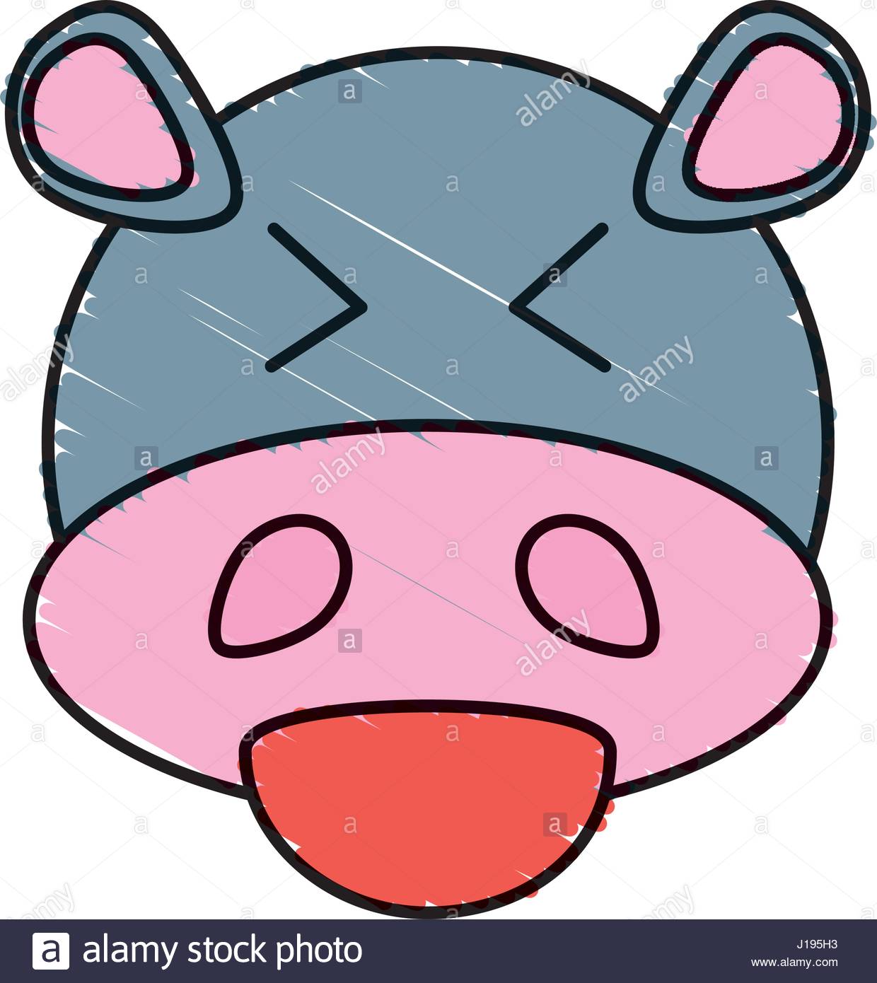 1240x1390 Cute Hippo Drawing Animal Stock Vector Art Amp Illustration, Vector