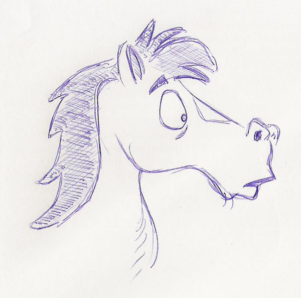 600x594 Cartoon Horse By Ercasmot