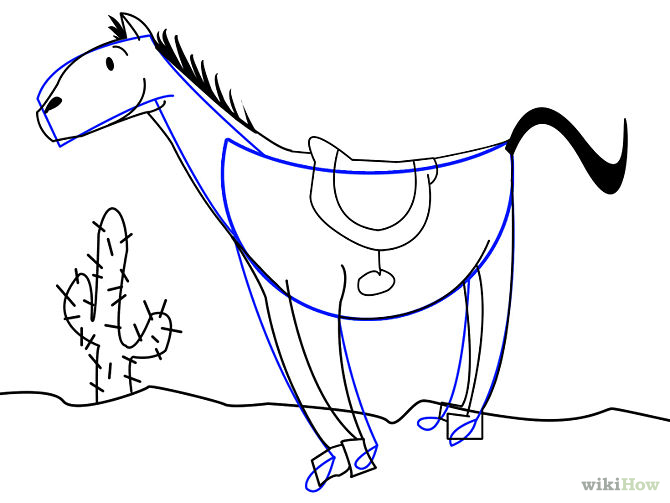 670x503 Draw A Cartoon Horse Cartoon And Horse