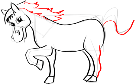 450x280 How To Draw Cartoon Horses With Easy Step By Step Drawing Tutorial