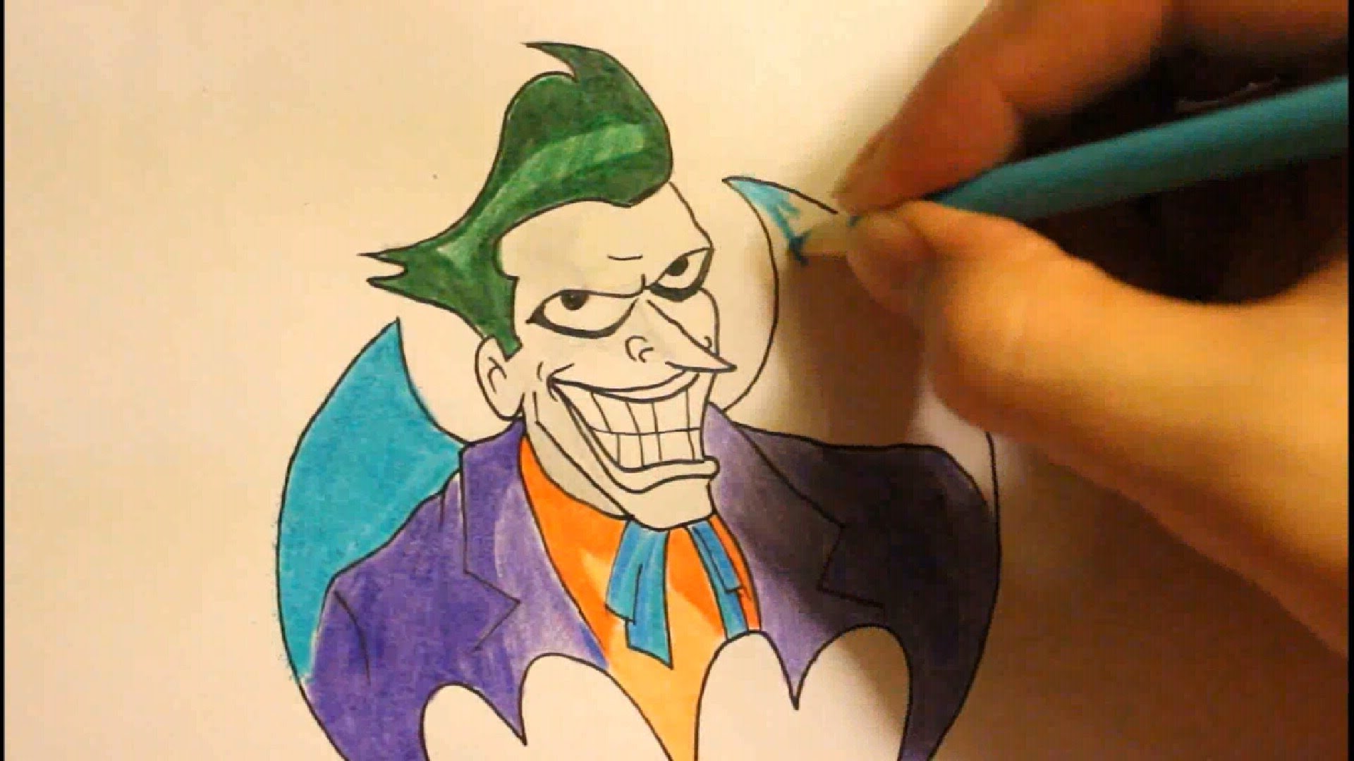 1920x1080 How To Draw Jokerstep By Stepfacearkham Cityfrom The Dark