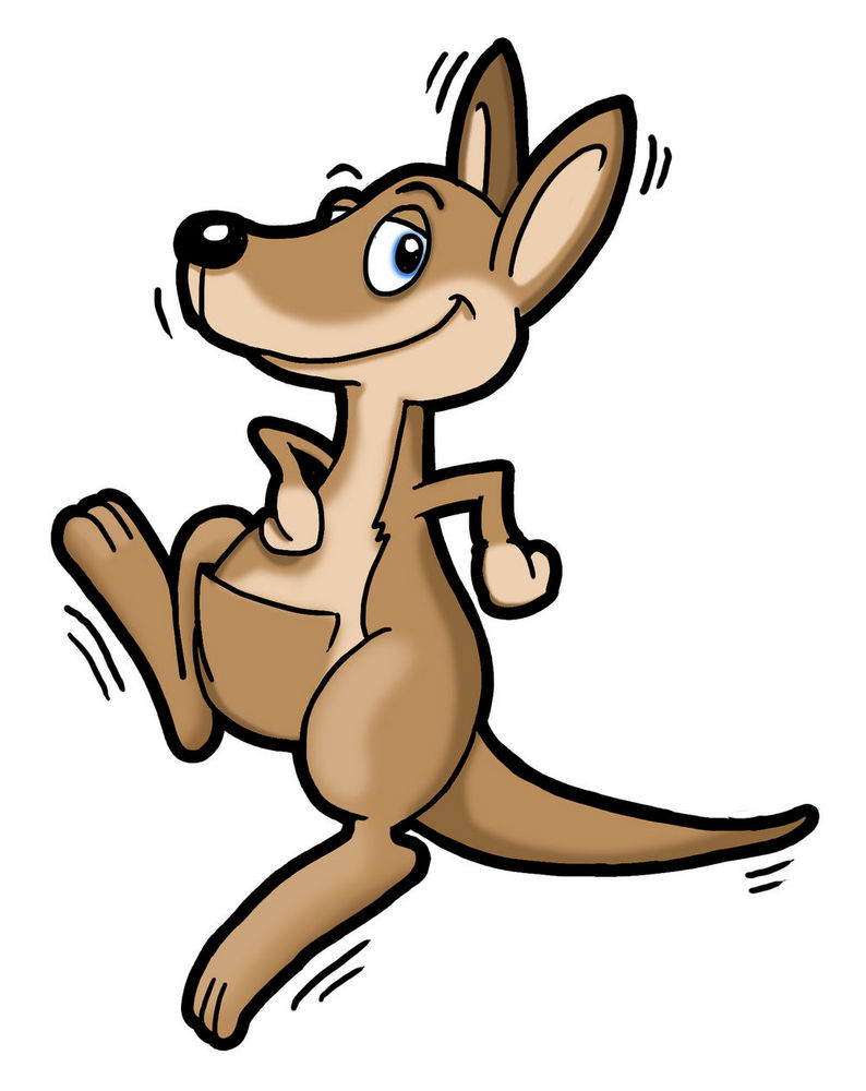 794x1000 Printable Cartoon Kangaroo Drawing