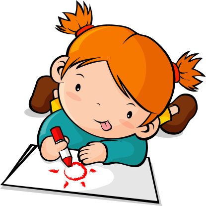 415x414 Kids Drawing Clipart Coloring Page Ideas