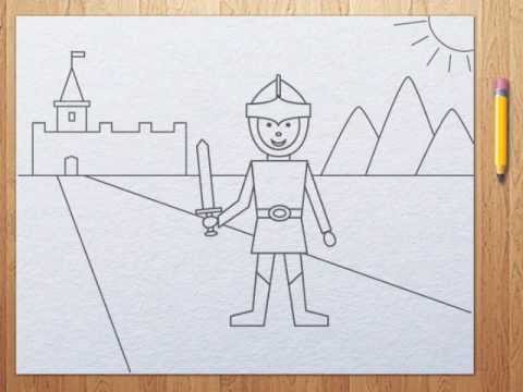 480x360 How To Draw A Knight Step By Step Tutorial For Kids