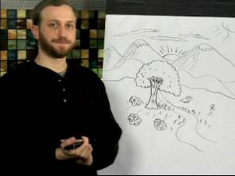 480x360 Easy Cartoon Drawing How To Draw A Cartoon Landscape