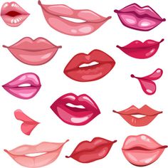236x236 Lips Cartoon Set Symbols, Lips And Cartoon