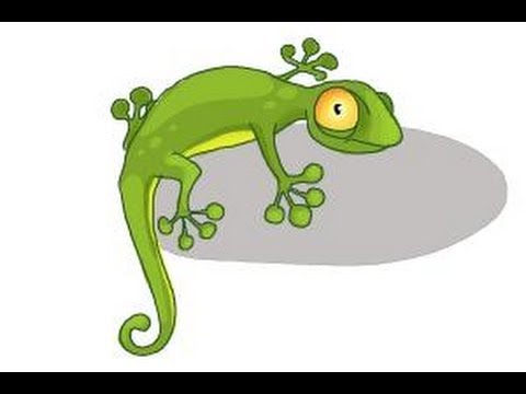 480x360 How To Draw A Cartoon Lizard