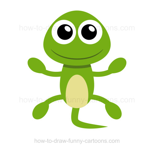 500x487 To Draw A Lizard