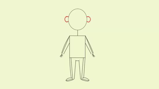 550x309 How To Draw A Cartoon Man 15 Steps (With Pictures)